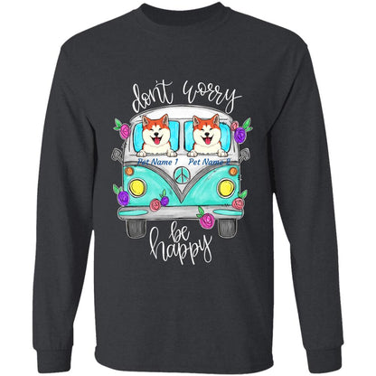 "Be Happy" dog personalized T-Shirt